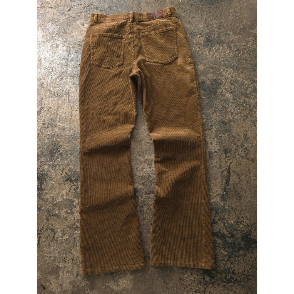 Vintage 90s Lauren Ralph Lauren Brown Corduroy Pants 31x31 Flare Leg